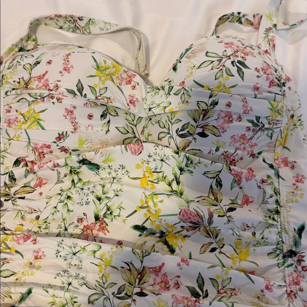 Floral One-Piece Swimsuit - Picture 2 of 5